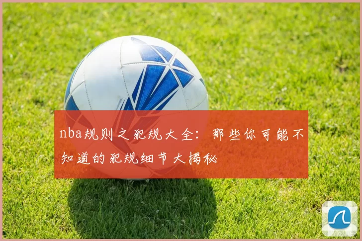 nba规则之犯规大全：那些你可能不知道的犯规细节大揭秘